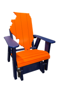 Illinois Adirondack Glider Chair
