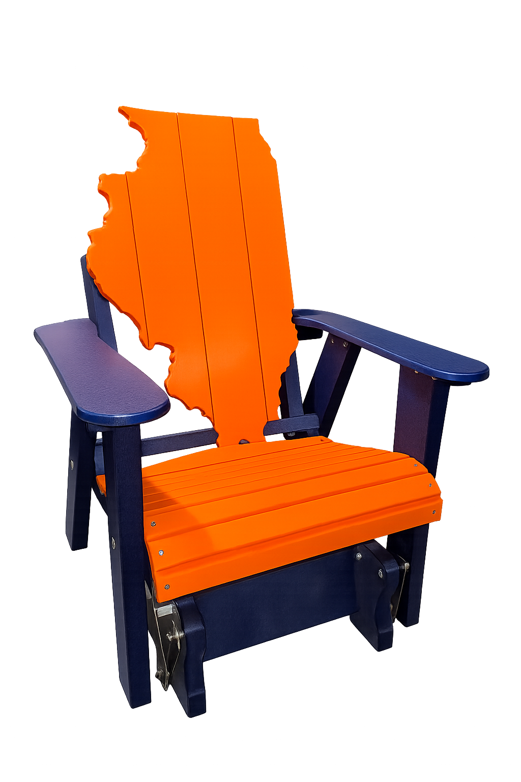 Illinois Adirondack Glider Chair
