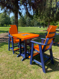 Illini Pub Table Set with 4 Bar-Height Chairs | University of Illinois Patio Furniture