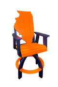 Illinois Swivel Bar Height Chair