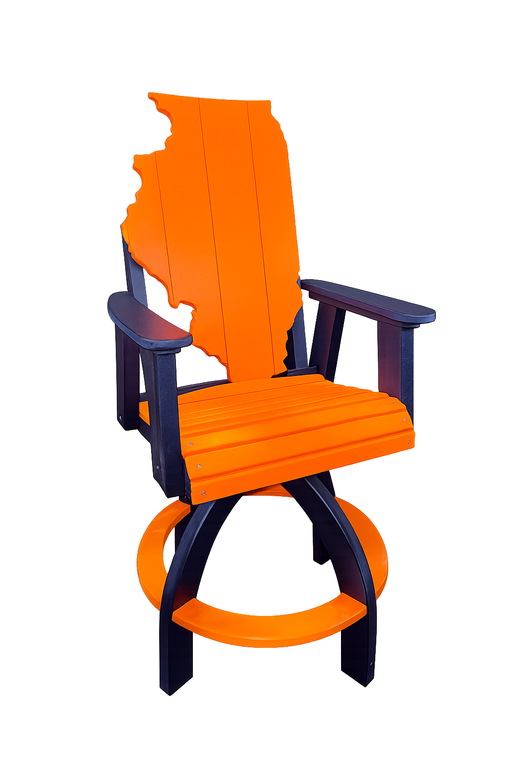 Illinois Swivel Bar Height Chair