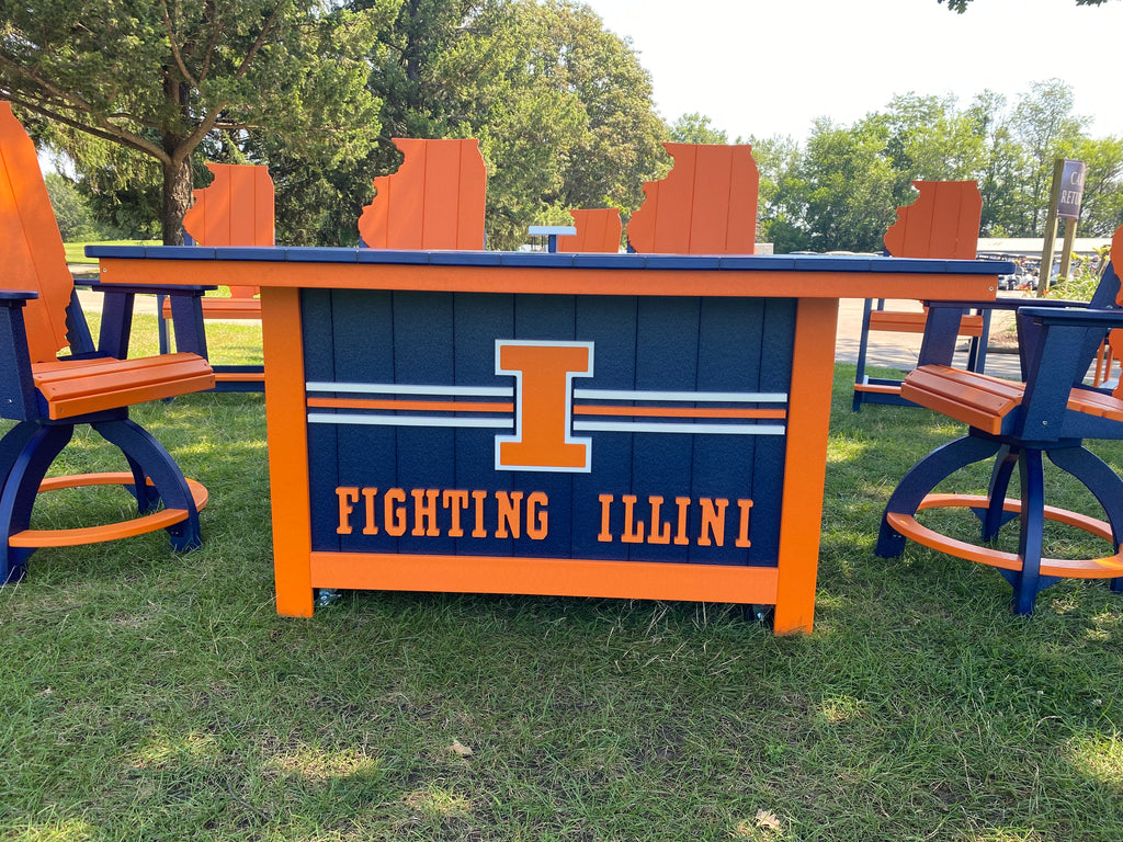 U of I Illini Fire Table